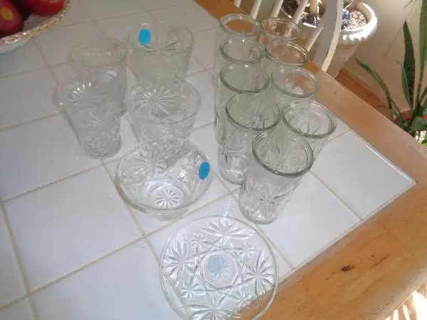 Vintage Anchor Hocking Oatmeal Glassware