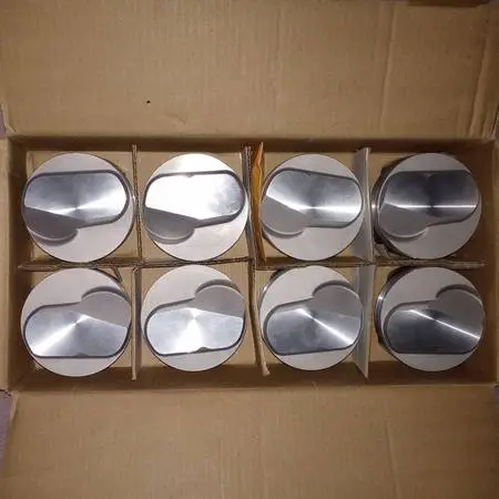 Icon forged aluminum pistons with pins and locks