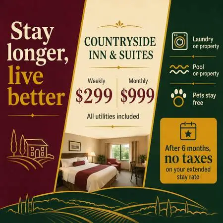 $299 Week Special - Countryside Inn & Suites