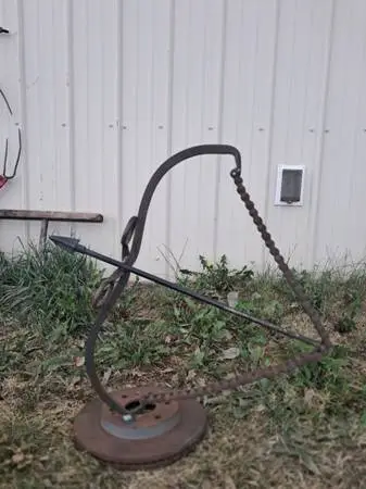 Metal Bow and Arrow Statue