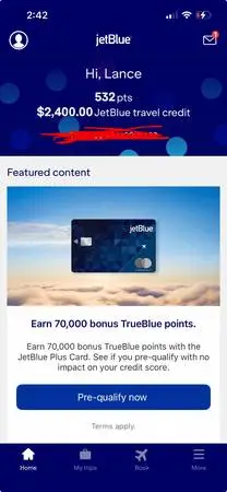 Jet Blue plane tickets 30% off
