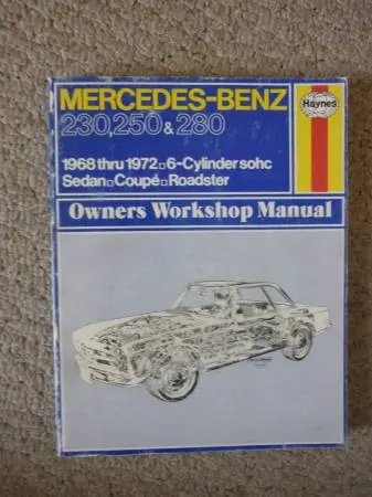 Haynes 346 Workshop Manual for Mercedes Benz