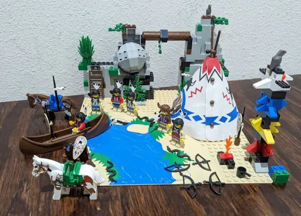 Lego Western Indians Boulder Cliff Canyon - 6748