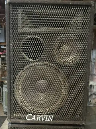 (2) Carvin 1584 3 way PA cabinets