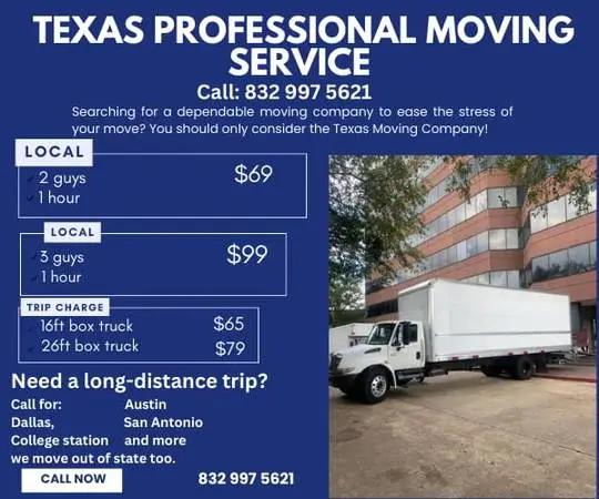 832 997 5621 PROFESSIONAL MOVERS