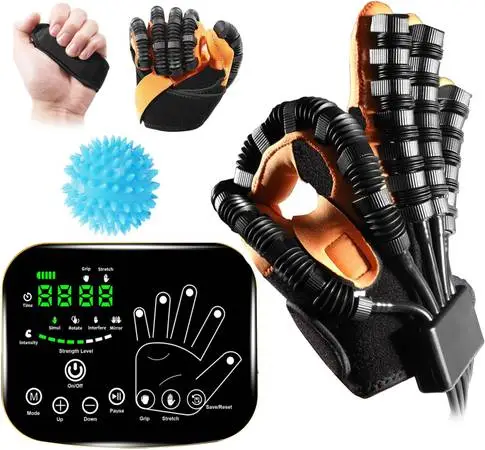 New Robotic Glove 4 Rehabilitation Therapy Stroke Hemiplegia Rehab PT