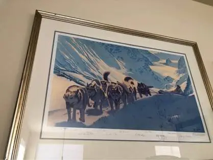“Reaching the Pass” by renowned Alaskan artist Fred Machetanz