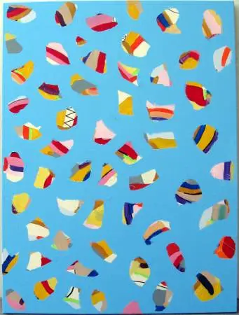 Giclee print on stretched canvas of abstract painting