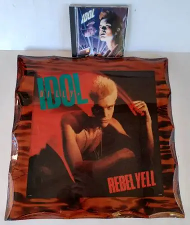 BILLY IDOL - Rebel Yell - 16 x 16 - Wooden Frame + Bonus CD...