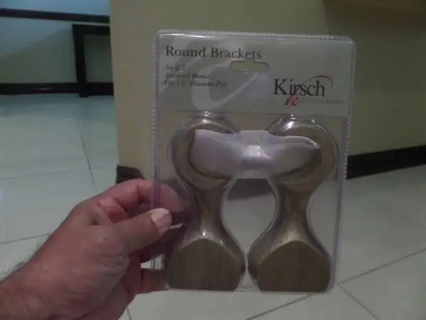 Kirsch Elegance Defined Round Brackets – Anodized Bronze (Set of 2)