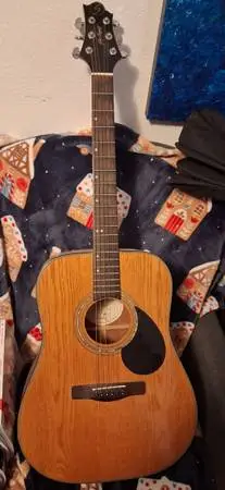 acoustic guitar ● ash wood Samick Gregg Bennett Design guitar