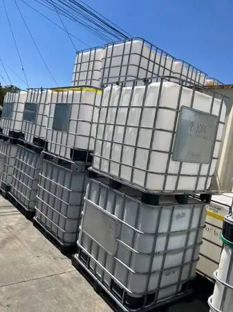 TOTE IBC 330 GALLONS FOOD GRADE 275 GALLON CAGED WATER CONTAINER TANK