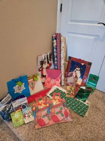 Gift bags, gift wrap
