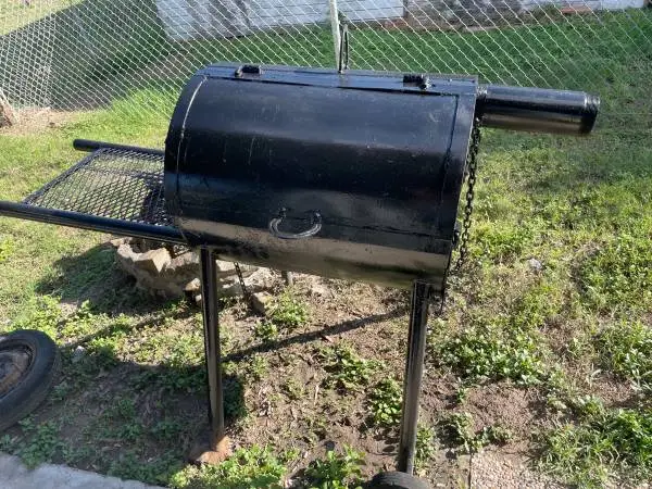 Big heavy bbq pit