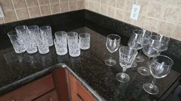 Bar ware glasses. 18 pieces.