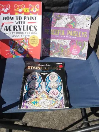 3 X ADULT COLORING BOOKS