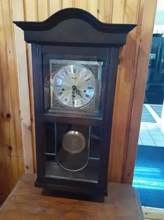 VTG Jauch West Germany 8 day Triple Chime Wall Clock