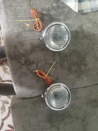 1942-1954 GM Chevy chevrolet clear lenses fog lights set working
