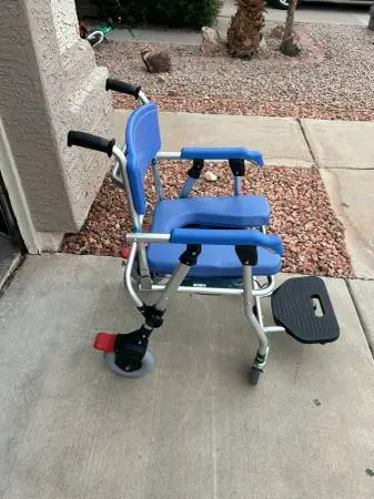 drive medical aluminijum rehab shower commode chair new