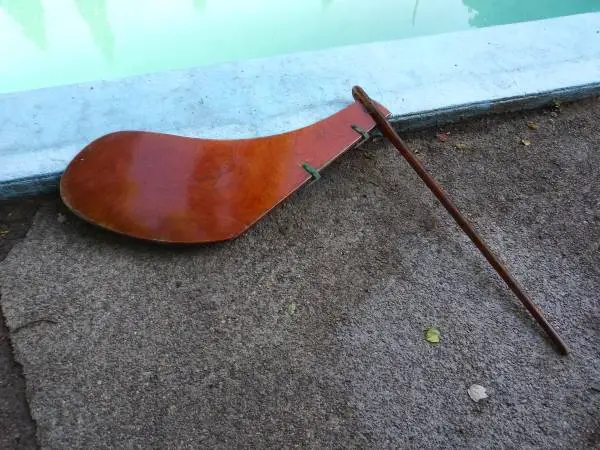 Vintage Solid Mahogany Boat Rudder