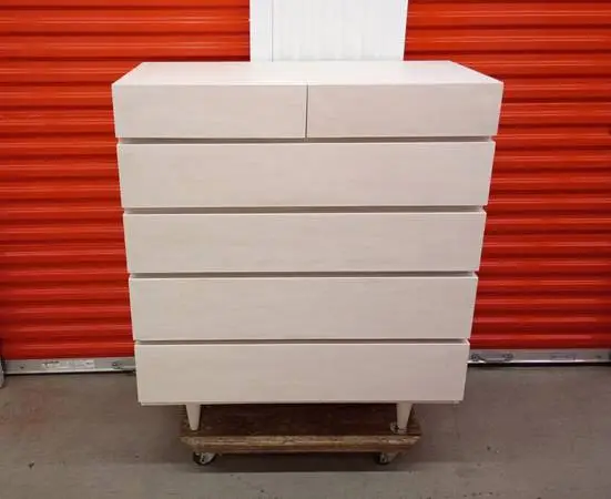 American of Martinsville BLOCK-FRONT Highboy Dresser Chest - MCM