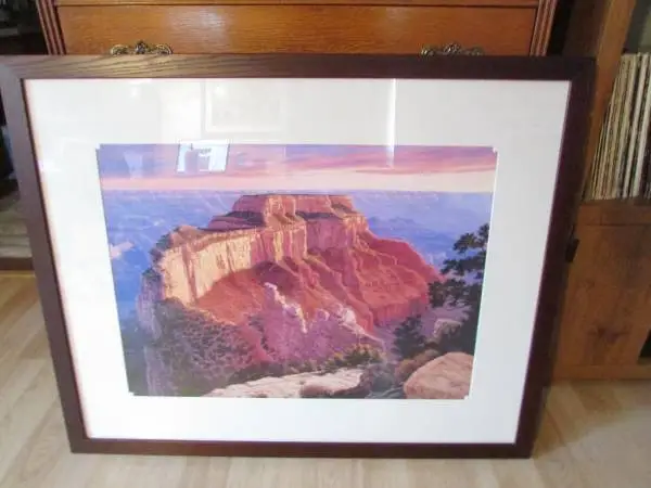 Beautiful Professionally Matted and Framed Ann McLeod Art Piece