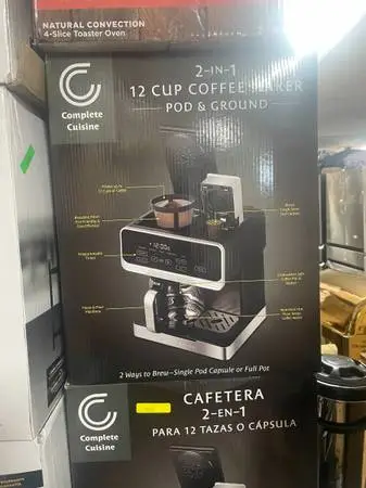 Complete Cuisine 2-in-1 12 Cup Coffee Maker