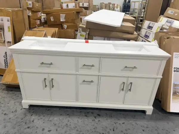 Kohler Chulton 72 Bathroom Vanity With Sink And Quartz Top In White