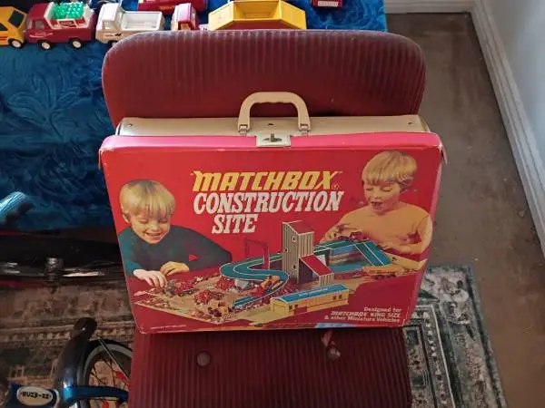 1970s matchbox toy construction site used and no cars hard to find toy