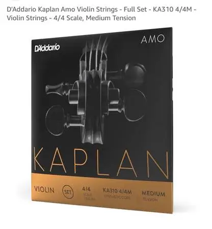 DAddario Kaplan Amo Violin Strings 4/4