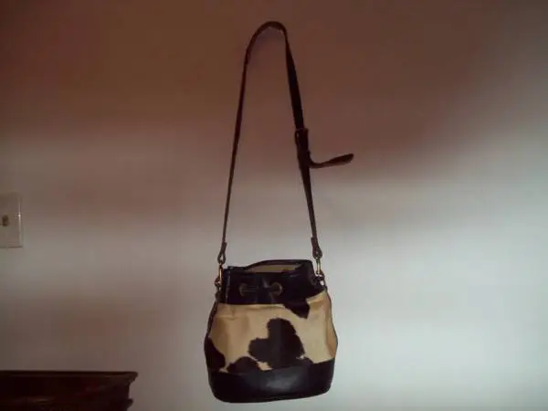 Vintage-Like New Real Cow Hide-Hobo Purse-Bimbi/San Antonio-Tx.