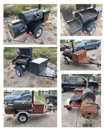 Repair bbq pits, sand and repaint,  new grills