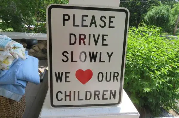 CHILD SAFETY and NEIGHBORHOOD WATCH SIGNS - BRAND NEW!