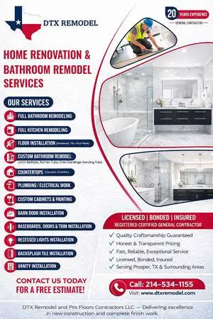 🏆✔ Full House Remodel ✔ Full Bathroom Remodel✔ Floors / Painting