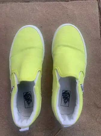 Vans yellow shoes - size 3.5 youth - good condition