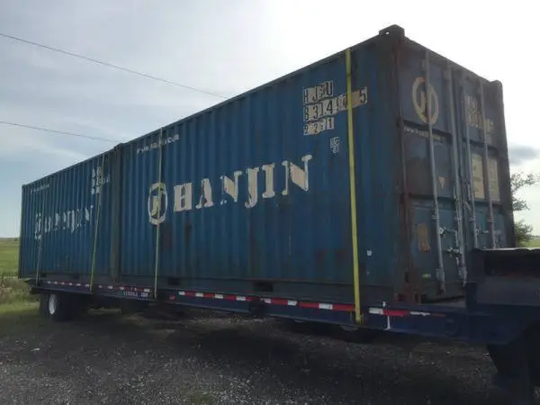 Pair of Used 20 Shipping Containers Conex Container