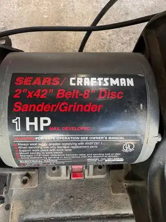 CRAFTSMAN BELT/DISC SANDER