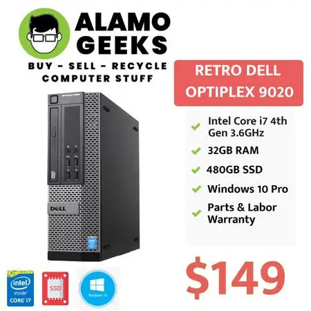 Powerful Dell Optiplex 9020 SFF - Intel Core i7, 32GB RAM, 480GB SSD