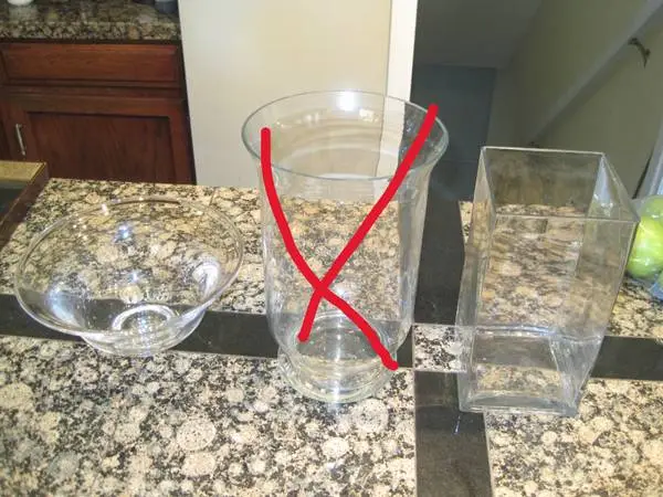 Glass Centerpiece Bowl and Hurricane Vase