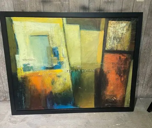 Beautiful Large Hallaryd Abstract Painting from IKEA - Good cond.