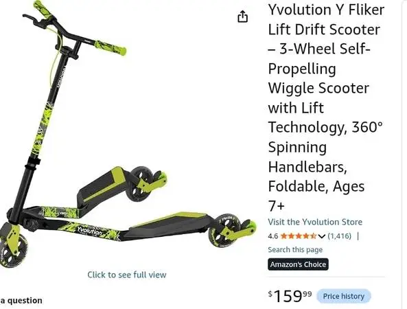 3 wheel drift scooter brand new (large and medium)