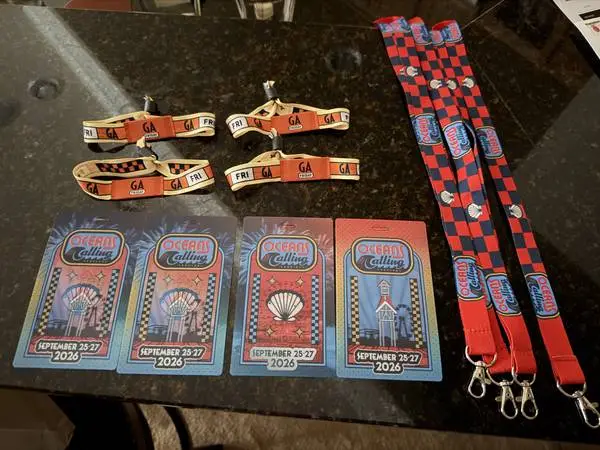 1 day passes to Oceans Calling - Friday, 9/25/2026