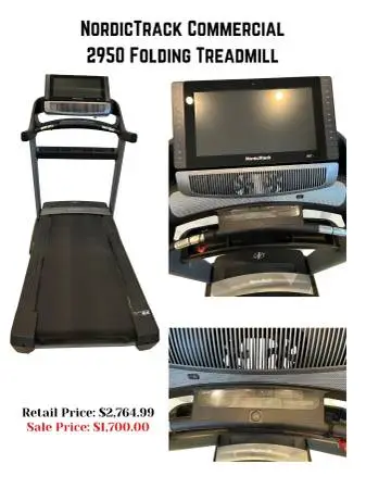 NordicTrack Commercial 2950 Folding Treadmill - Huge 22 Screen