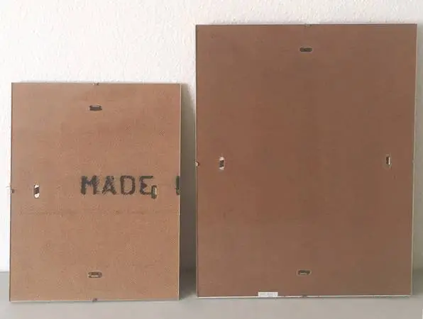 2 Picture Photo Frame Glass Wood Art Wall 11 x 14 & 8.5 x 11