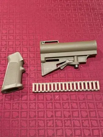 OD Green AR Pistol Brace and Handle
