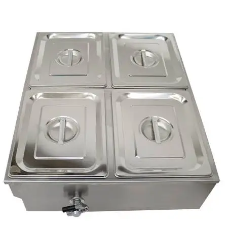 Commercial Squarish 4-Well Buffet Food Warmer 110V 190222