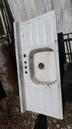 DOUBLE SIDED PORCELAIN KITCHEN SINK