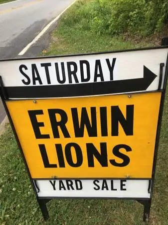 Erwin Community Yard and Broom Sale Sat Sept 26