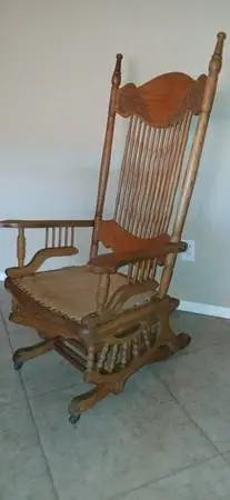 Antique gliding rocking chair
