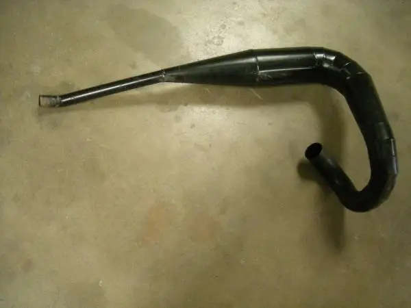 Early RM250 Circle F Pipe. As-New. AHRMA